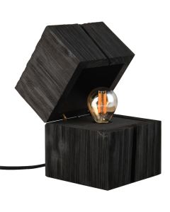 Trio Treasure 514110102 zwart houten tafellamp