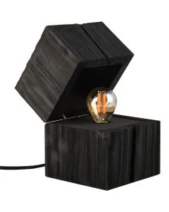 Trio Treasure 514110102 zwart houten tafellamp