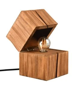 Tafellamp Treasure hout 16cm