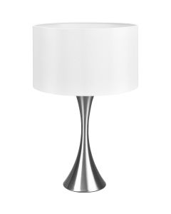 Trio Sabia 515700107 staal kleurige tafellamp