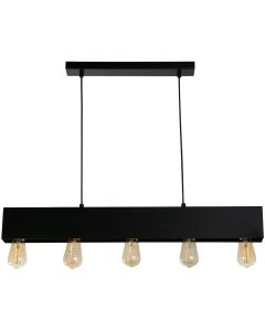 Searchlight Piano 51607-5BK mat zwarte hanglamp