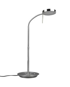 Trio Monza 523310107 staal kleurige tafellamp