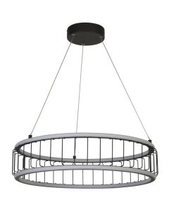Searchlight Circolo 54214-1BK zwarte hanglamp