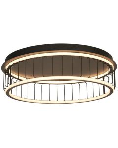 Searchlight Circolo 54216-1BK zwarte plafondlamp