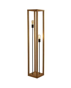 Searchlight Square EU54742-2NA houten vloerlamp
