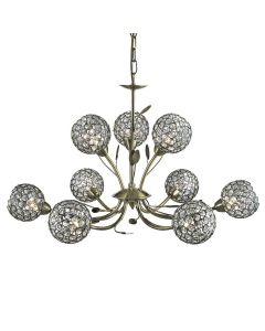 Searchlight Bellis 2 5579-9AB antiek bronzen kroonluchter