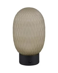 Trio Facette 564210115 groen glazen oplaadbare tafellamp