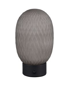 Trio Facette 564210154 rookglazen oplaadbare tafellamp