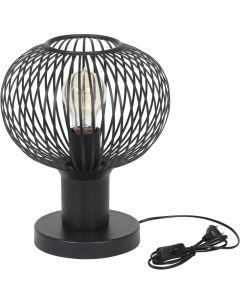 Trio Gila 565700132 mat zwarte tafellamp