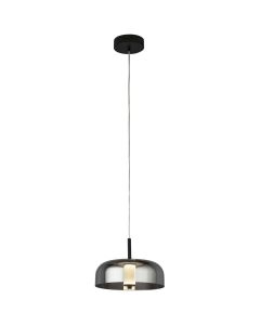 Searchlight Frisbee 59803-1SM zwarte rookglazen hanglamp