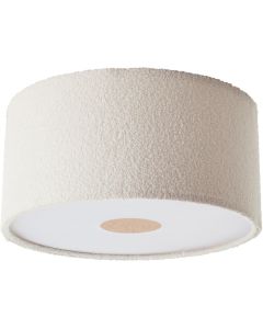 Brilliant Teddy 60162/09 beige plafonniere van katoen