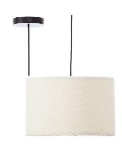 Brilliant Teddy 60163/09 beige hanglamp van katoen