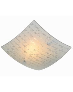 Trio Signa 602500101 mat glazen plafonniere home life love hope