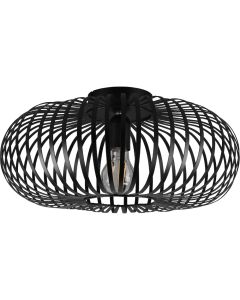 Trio Johann 606900132 mat zwarte plafondlamp