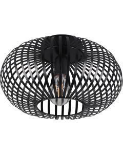 Trio Johann 606903032 mat zwarte plafondlamp