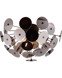 Trio Discalgo 609900357 verchroomd glazen plafondlamp