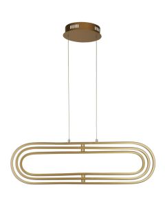 Searchlight Clip 61775GO goud kleurige hanglamp