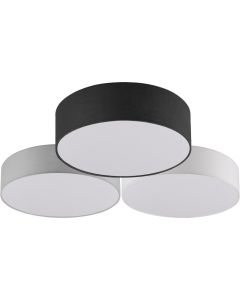 Trio Lugano 621910307 plafondlamp met drie kappen