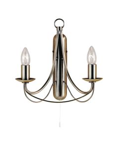 Searchlight Maypole 6342-2AB antiek brons kleurige wandlamp