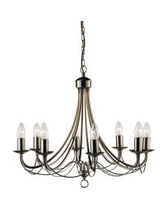 Searchlight Maypole 6348-8AB antiek bronzen acht lichts kroonluchter