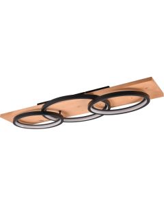 Plafondlamp Barca zwart 97cm