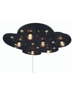 Niermann XXL wolk 642 plafondlamp blauw