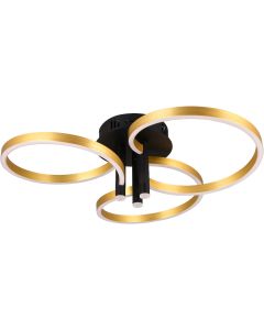 Plafonniere Caruso goud 66cm