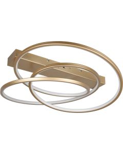 Trio Darvin 649110179 goud kleurige plafondlamp met bogen