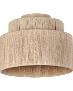 Trio Smilla 666800136 jute hanglamp met rotan uitstraling