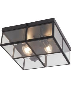 Searchlight Pisa 6769-26BK mat zwarte plafondlamp