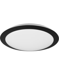 Trio Umberto 680310132 mat zwarte badkamer plafonniere