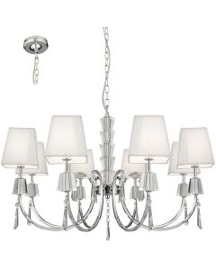 Searchlight Portico 6888-8CC chromen kroonluchter