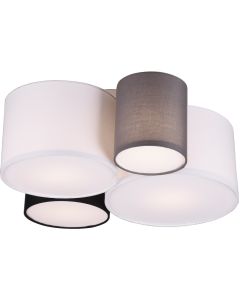 Trio Hotel 693900417 plafondlamp met vier kappen