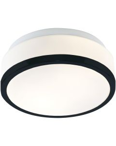 Searchlight Cheese 7039-28BK zwarte badkamer plafondlamp