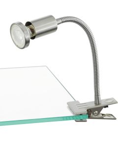 Eglo Litos 75344 staalkleurige klemlamp
