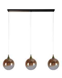 Searchlight Alchemy 76410-3BK amber ombre glazen hanglamp