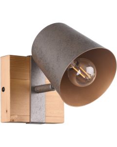 Trio Bell 801900167 antiek stalen spot met hout