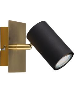 Spot Marley 802400180 mat zwart met goud spot