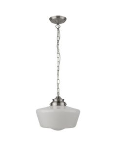 Searchlight School House 8071-1SS hanglamp voor de vochtige omgeving