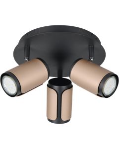 Trio Gillan 814530365 zwart met koffiekleurige spot