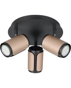 Trio Gillan 814530365 zwart met koffiekleurige spot
