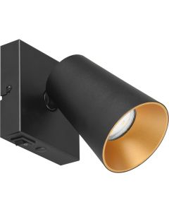 Trio Sharp 817170132 zwarte spot met gouden binnenzijde
