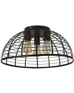 Searchlight Victoria 85981-3BK zwarte plafonniere