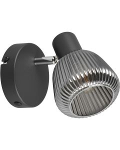 Trio Tarifa 862800132 verchroomd glazen wandlamp