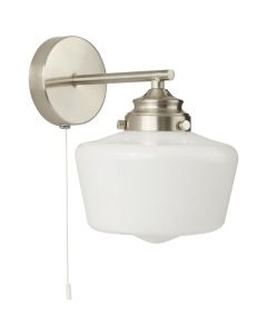 Searchlight School House 8708-1SS mat stalen badkamerlamp