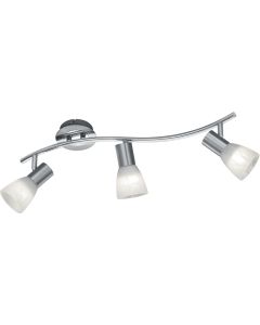 Trio Levisto 871010307 mat staal kleurige plafondspot