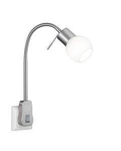 Trio Fred 891770107 stekkerlamp staal