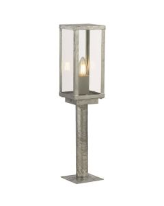 Searchlight Box 90151-500SI gegalvaniseerd stalen sokkellamp