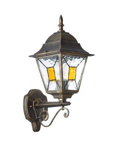 Brilliant Janel 90981A86 zwartgouden buitenlamp