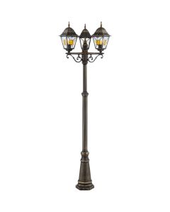 Lantaarnpaal Janel zwartgoud 226cm